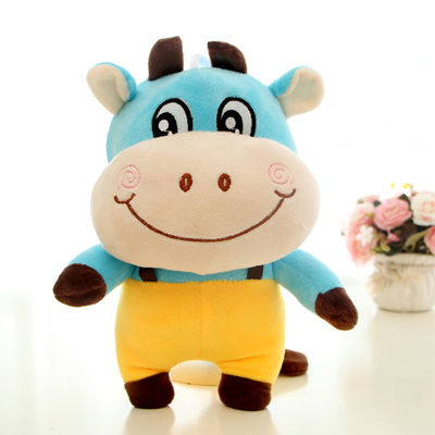 Muñeca de la felpa de la vaca del zodiaco de EN71 los 30cm Skin Friendly Company