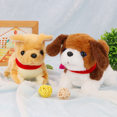 Muñeca los 20cm Vocalizing inodora de la felpa del perro para los niños