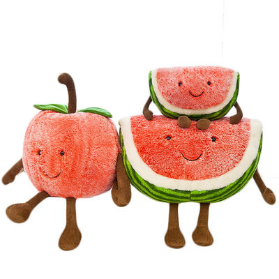Almohada lavable a máquina de la fruta de la simulación EN71 para los niños