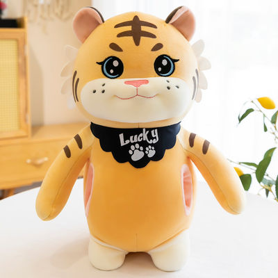 La tela de costura de la felpa del acuerdo del OEM rellenó a Tiger Toy