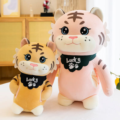 La tela de costura de la felpa del acuerdo del OEM rellenó a Tiger Toy
