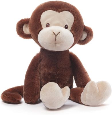 Felpa Toy With Big Ears del mono de Brown de la cola larga que se sienta