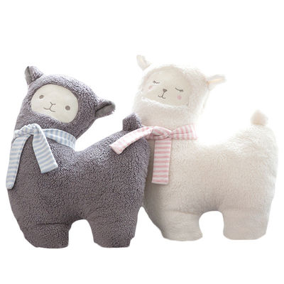 Juguete amistoso de la felpa de la alpaca del relleno del algodón del polipropileno de la piel los 30cm