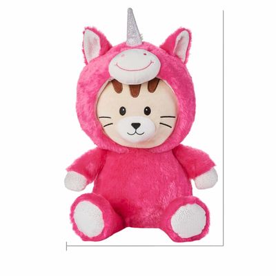 juguetes cortos de Unicorn Costume Cat Stuffed Animal de la felpa de los 20cm
