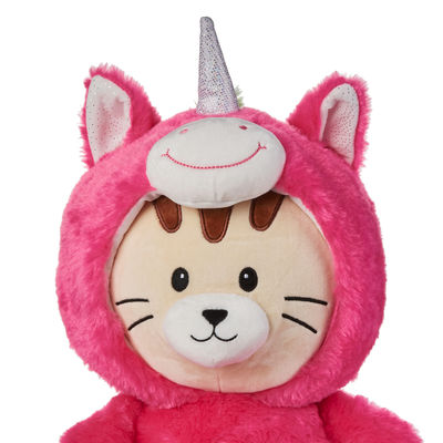 juguetes cortos de Unicorn Costume Cat Stuffed Animal de la felpa de los 20cm