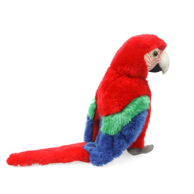 Fibra de poliéster que rellena el regalo rojo brillante del peluche del Macaw para los juguetes de la felpa de los niños