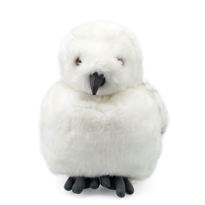 EN71 cabeza lavable a máquina Owl Plush Toy blanco rotativo