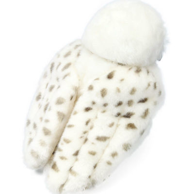 EN71 cabeza lavable a máquina Owl Plush Toy blanco rotativo