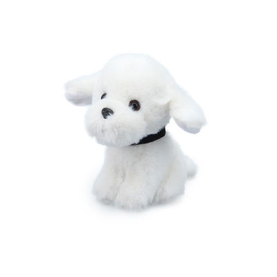 Felpa blanca Toy For Children Comfort del perro del ODM los 25cm