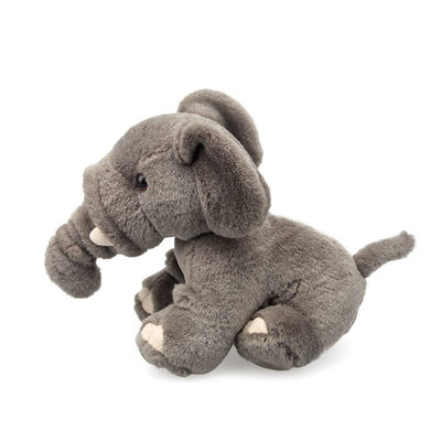 Juguete relleno elefante largo del bebé de la nariz de la felpa del cortocircuito del OEM