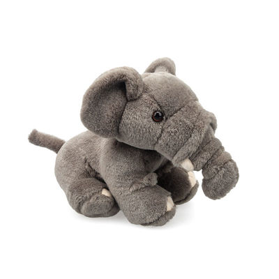 Juguete relleno elefante largo del bebé de la nariz de la felpa del cortocircuito del OEM