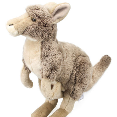 Juguete los 40cm de la felpa del canguro de la simulación de ningunos niños del descoloramiento