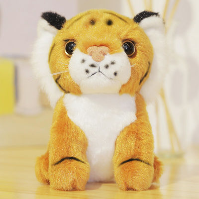 Relleno del algodón de Tiger Stuffed Doll With Polypropylene de la simulación de EN71 los 25cm