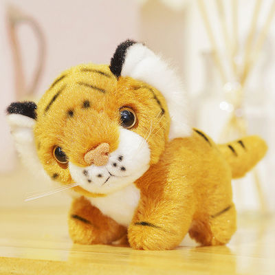 Relleno del algodón de Tiger Stuffed Doll With Polypropylene de la simulación de EN71 los 25cm