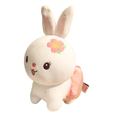 OEM precioso de los juguetes de la muñeca de la felpa del conejo de los 25cm que se sienta