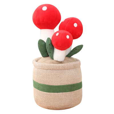 La flor en conserva de la simulación corta de la felpa rellenó los juguetes ISO9001 para la decoración casera