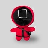 felpa rosada temática Toy Cotton For Children del juego del calamar de los soldados del 15cm