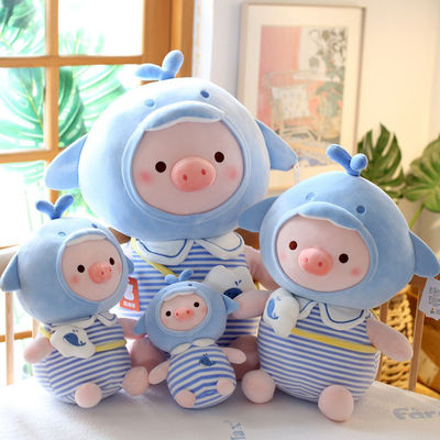 Juguetes de la felpa del cerdo de la historieta de Kawaii con el relleno del algodón de los PP
