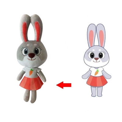 La felpa de Kawaii rellenó la certificación de Bunny Toy With EN71