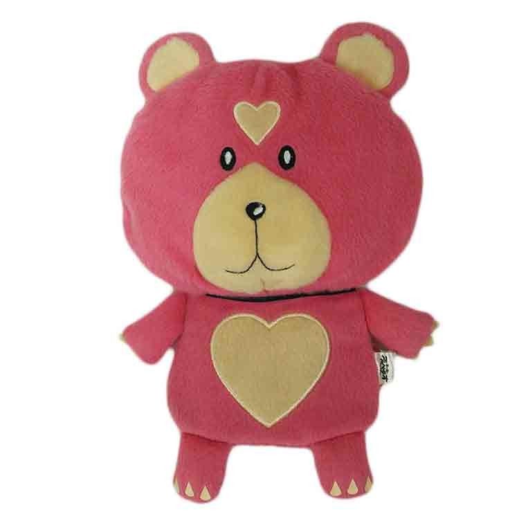 Pequeño portatarjetas rojo de la felpa del portatarjetas de regalo del peluche del oso Toy Accessories suave