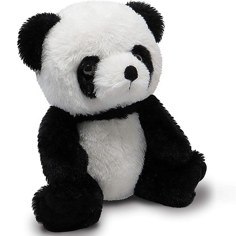 Piel de encargo Panda Plush Toy No Fading amistoso que sienta algodón del 100% PP