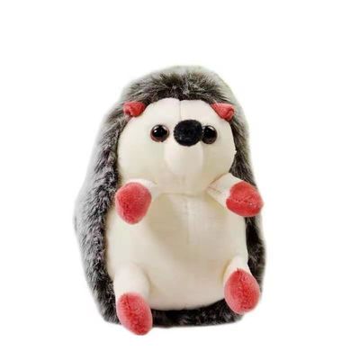 La felpa de cadena dominante del erizo lindo de la felpa juega el pequeño llavero del peluche del erizo