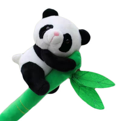 Monumento de bambú del viaje del regalo de vacaciones de los 20CM que se sostiene Panda Festival Plush Toy Gift