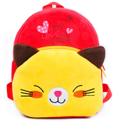 3 años de Cat Child Stuffed Animal Backpack de la guardería del bolso de encargo de la felpa