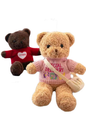Teddy Bear Plush Toys With relleno los 30cm hace excursionismo el presente del cumpleaños de las muchachas modificado para requisitos particulares