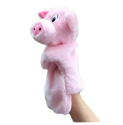 la felpa rosada de la marioneta del cerdo de los 25cm*15cm juega los apoyos de la historia para el niño del padre de la familia