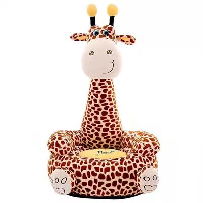 Silla del bebé de la guardería de Sofa Cartoon Animal Little Sofa de la felpa de los niños de la jirafa