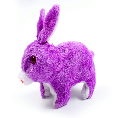 sonido que camina Bunny Plush Toy de la base de motor eléctrico de los 20cm