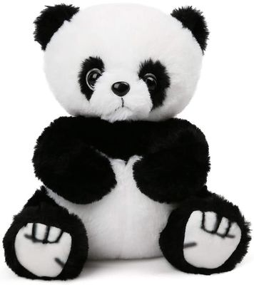 Piel de encargo amistosa ningún descoloramiento Panda Plush Toy que se sienta
